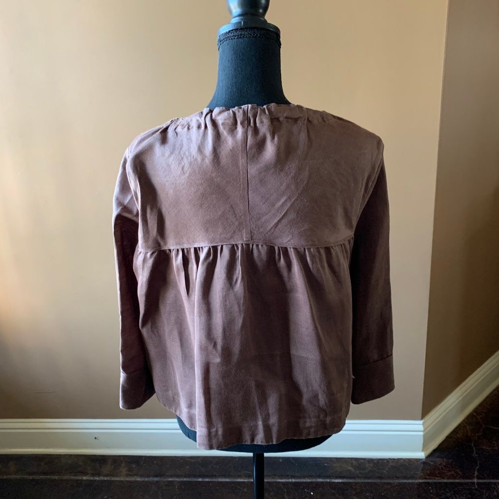 Brown Linen Jacket - Picture 5 of 6